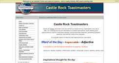 Desktop Screenshot of castlerock.toastmastersclubs.org