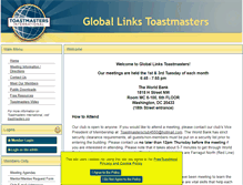 Tablet Screenshot of globallinks.toastmastersclubs.org