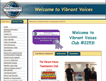 Tablet Screenshot of 2253.toastmastersclubs.org