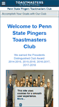 Mobile Screenshot of pingers.toastmastersclubs.org
