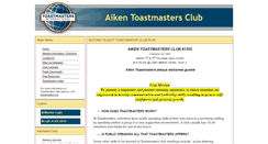 Desktop Screenshot of aikentoastmasters.toastmastersclubs.org