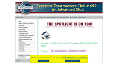 Desktop Screenshot of excelsior699.toastmastersclubs.org