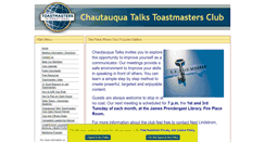 Desktop Screenshot of chautauquatalks.toastmastersclubs.org