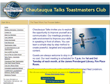Tablet Screenshot of chautauquatalks.toastmastersclubs.org