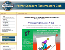 Tablet Screenshot of 9309.toastmastersclubs.org