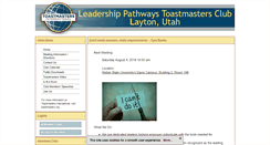 Desktop Screenshot of leadershippathways.toastmastersclubs.org