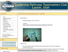 Tablet Screenshot of leadershippathways.toastmastersclubs.org