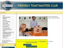 Tablet Screenshot of friendlytoastmasters.toastmastersclubs.org