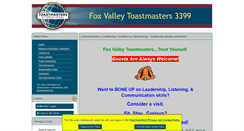 Desktop Screenshot of foxvalleytoastmasters.toastmastersclubs.org