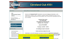 Desktop Screenshot of cleveland.toastmastersclubs.org
