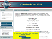 Tablet Screenshot of cleveland.toastmastersclubs.org