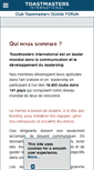 Mobile Screenshot of ouagaforum.toastmastersclubs.org