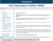 Tablet Screenshot of ouagaforum.toastmastersclubs.org