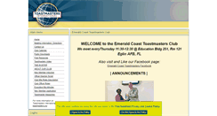 Desktop Screenshot of emeraldcoast.toastmastersclubs.org