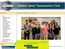 Tablet Screenshot of goldengavel.toastmastersclubs.org