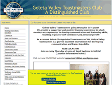Tablet Screenshot of goletavalley.toastmastersclubs.org
