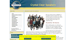 Desktop Screenshot of crystalclear.toastmastersclubs.org