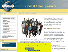 Tablet Screenshot of crystalclear.toastmastersclubs.org