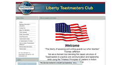 Desktop Screenshot of liberty.toastmastersclubs.org