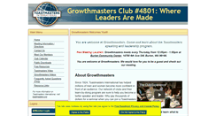 Desktop Screenshot of growthmasters.toastmastersclubs.org