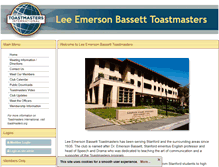 Tablet Screenshot of leb.toastmastersclubs.org