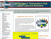 Tablet Screenshot of clarencerockland.toastmastersclubs.org