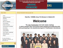 Tablet Screenshot of jinju.toastmastersclubs.org