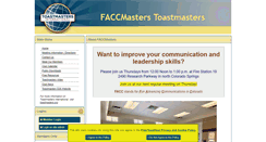 Desktop Screenshot of faccmasters.toastmastersclubs.org