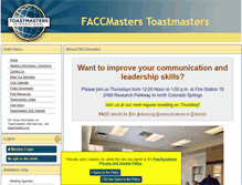 Tablet Screenshot of faccmasters.toastmastersclubs.org
