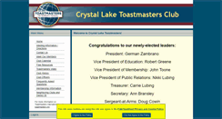 Desktop Screenshot of crystallake.toastmastersclubs.org