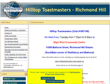 Tablet Screenshot of hilltoptoastmasters.toastmastersclubs.org