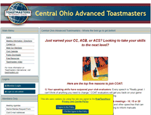 Tablet Screenshot of coat.toastmastersclubs.org