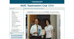 Desktop Screenshot of musc.toastmastersclubs.org