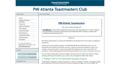 Desktop Screenshot of pmiatl.toastmastersclubs.org