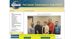 Desktop Screenshot of foxspeak.toastmastersclubs.org