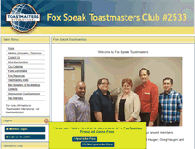 Tablet Screenshot of foxspeak.toastmastersclubs.org