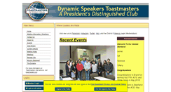 Desktop Screenshot of dynamicspkrs.toastmastersclubs.org