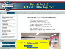 Tablet Screenshot of detroitrocks.toastmastersclubs.org