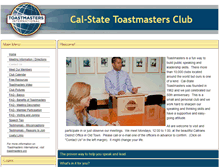 Tablet Screenshot of calstate.toastmastersclubs.org