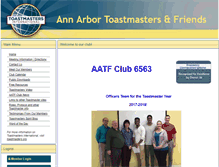 Tablet Screenshot of annarbor.toastmastersclubs.org