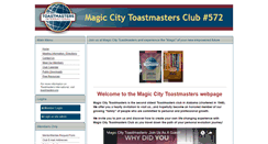 Desktop Screenshot of 572.toastmastersclubs.org