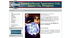 Desktop Screenshot of camanava.toastmastersclubs.org