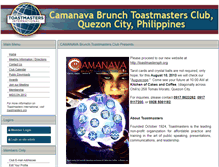 Tablet Screenshot of camanava.toastmastersclubs.org