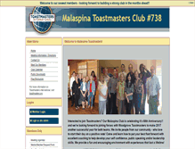 Tablet Screenshot of 738.toastmastersclubs.org