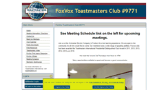 Desktop Screenshot of foxvox.toastmastersclubs.org