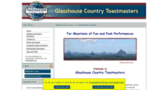 Desktop Screenshot of glasshousecountry.toastmastersclubs.org