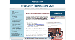 Desktop Screenshot of bluewater.toastmastersclubs.org