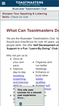 Mobile Screenshot of bluewater.toastmastersclubs.org