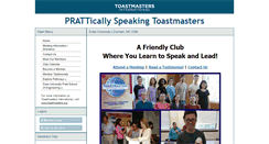 Desktop Screenshot of prattspeak.toastmastersclubs.org