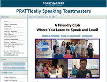 Tablet Screenshot of prattspeak.toastmastersclubs.org